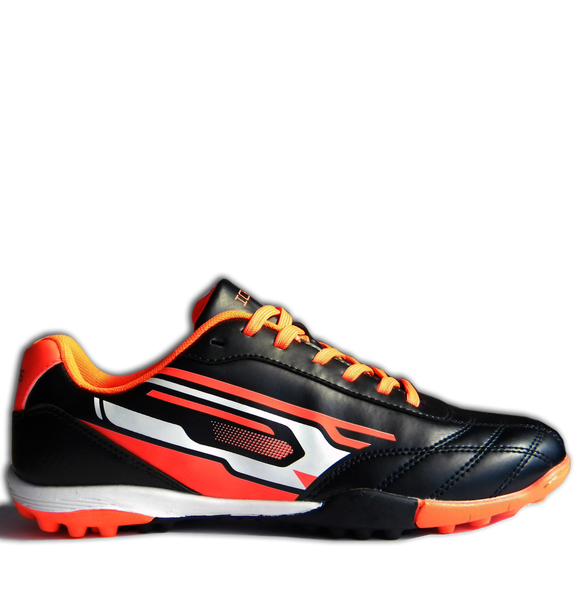 Astro turf TF football boots trainers black orange