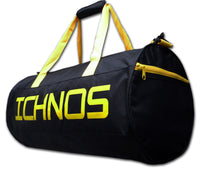 Swimming Essentials Sport Gym Duffle Active Bag Black Yellow