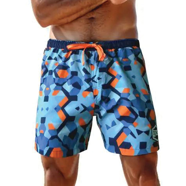 ICHNOS Essentials 17" Quick Dry Mens Swim Shorts – Ocean Blue Seaglass