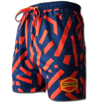 ICHNOS Essentials 17" Mens Swim Shorts – Beachside Thunder