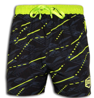 ICHNOS Essentials 17" Quick Dry Mens Swim Shorts – Static Lime Glitch