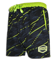 ICHNOS Essentials 17" Quick Dry Mens Swim Shorts – Static Lime Glitch
