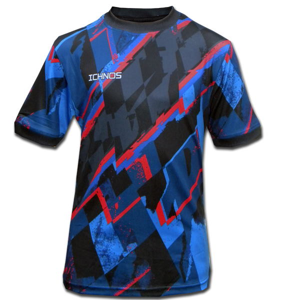 ICHNOS Club Kids Youth Navy Graphic Football Kit Shirt - Customisable