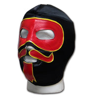 Mexican black yellow red adult size Luchador Wrestler mask