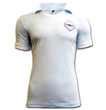 Lazio sky blue retro cotton football shirt