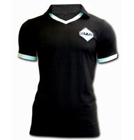 Lazio retro navy blue cotton football shirt