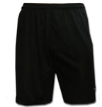 mens black team kit football shorts