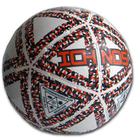 Ichnos Thaima white orange blue futsal five a side low bounce ball