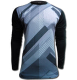Ichnos black grey padded football goalkeeper shirt