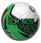 Ichnos white green navy blue kids junior children size football ball