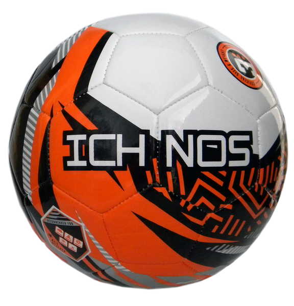 Ichnos white orange black kids junior children size football ball