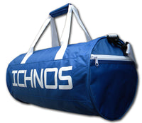 Ichnos Sport Gym Duffle Active Weekend Travel Bag Royal Blue White